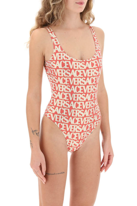 VERSACE Fuchsia Allover One-Piece Swimsuit for Women