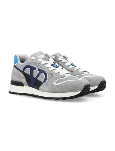 VALENTINO GARAVANI Blue V-Logo Sneaker for Men - SS24 Collection