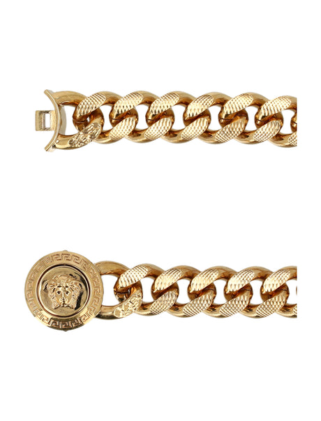 VERSACE Vintage Gold Medusa Chain Bracelet for Men