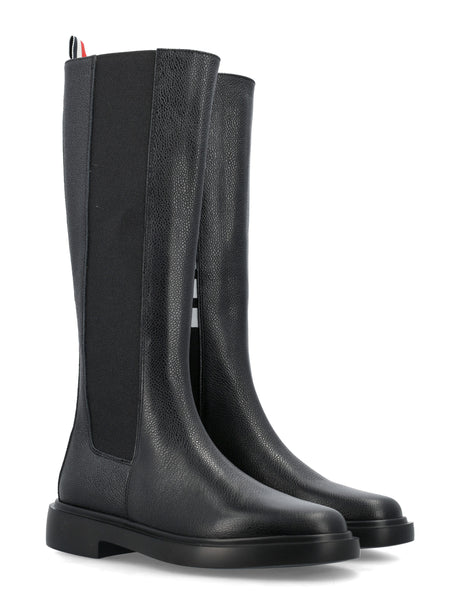 THOM BROWNE Classic Black Chelsea Boots for Women - Sleek and Sophisticated