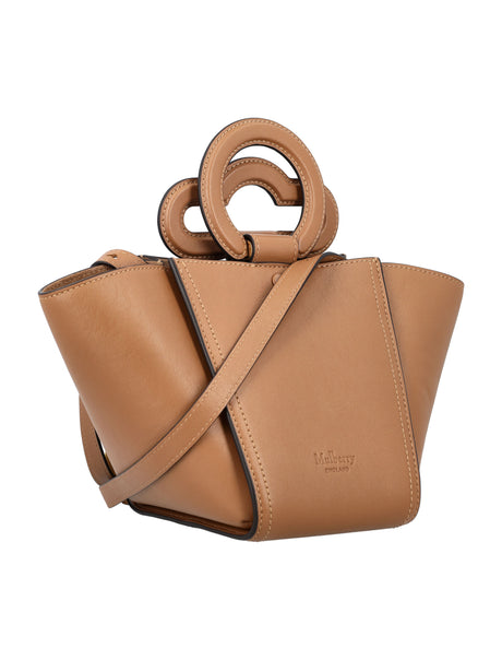 MULBERRY SILKY Leather Mini Rider's Top Handle Handbag - Women's Fashion
