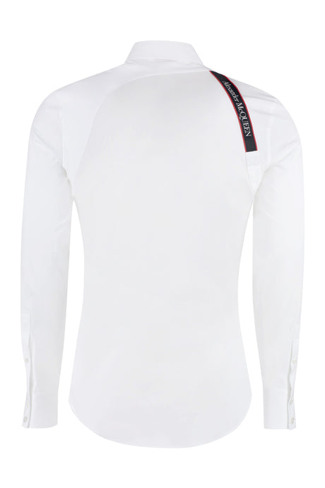 ALEXANDER MCQUEEN Men's White Harness Shirt for SS24