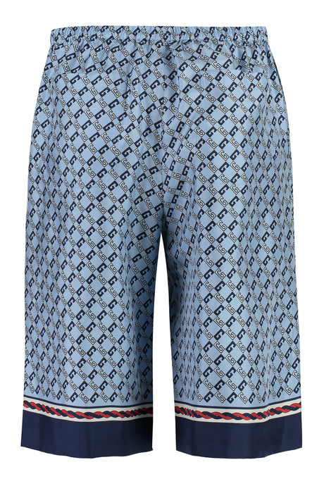 GUCCI Blue Silk Swimwear for Men - SS23