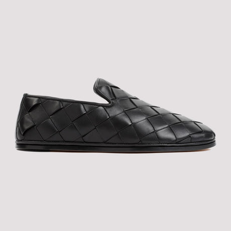 BOTTEGA VENETA Black Nappa Leather Sandals for Women