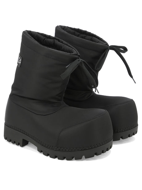 BALENCIAGA Exaggerate Your Style with These Sleek Black Ski Boots