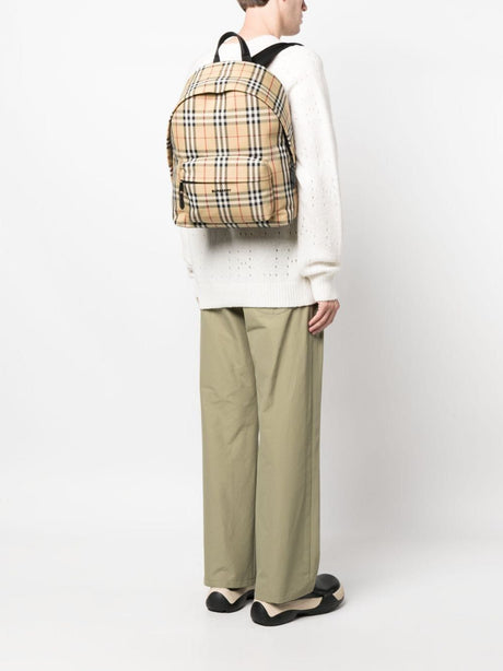 BURBERRY Plaid and Practical Backpack for the Fashion-Forward Woman