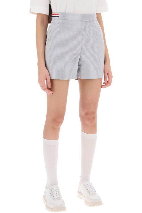 THOM BROWNE Angled Pocket Thigh Length Shorts - Grey