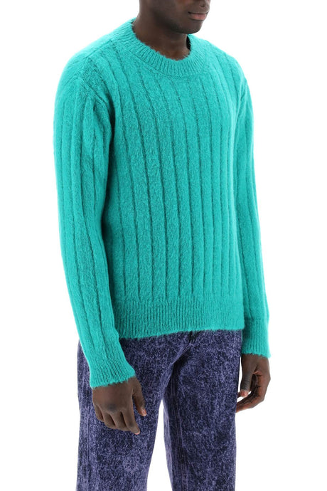 MARNI Green Brushed Mohair Pullover for Men - SS24 Collection