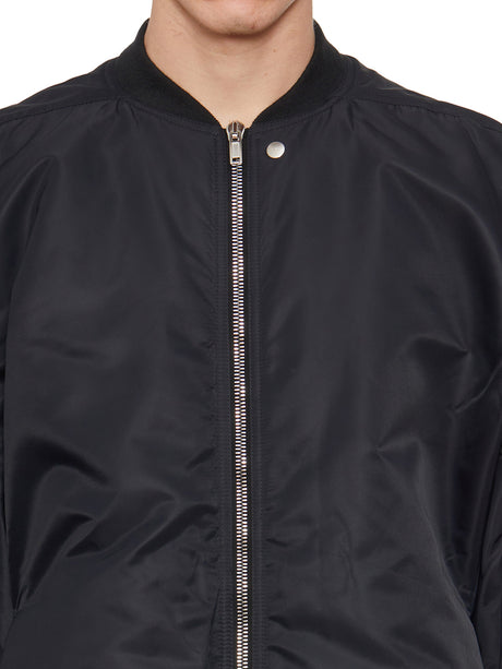 RICK OWENS Black Jumbo Bomber Jacket for Men - FW23 Collection