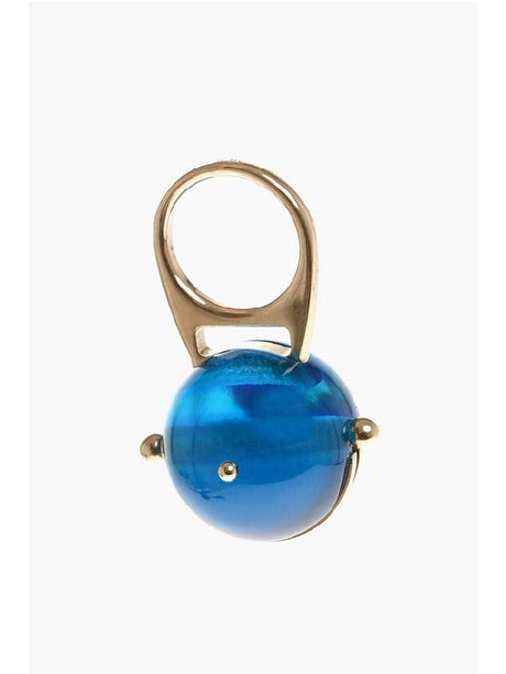 DIOR Chic and Bold SS22 Gold and Blue Ring - Women's Fashion Accessory