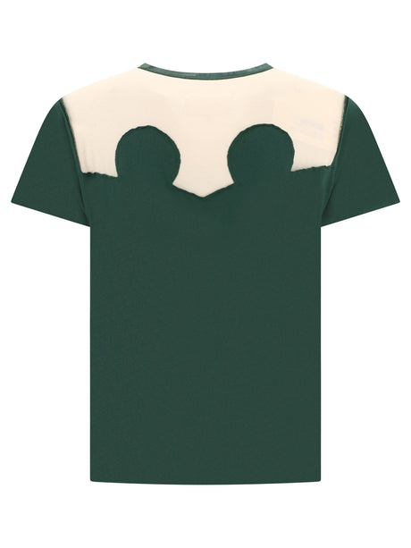 MAISON MARGIELA Green Regular Fit Déconstructed T-Shirt for Men