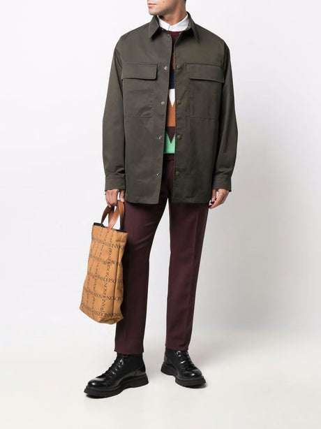 VALENTINO Olive Green SS22 Fashion Coat for Men