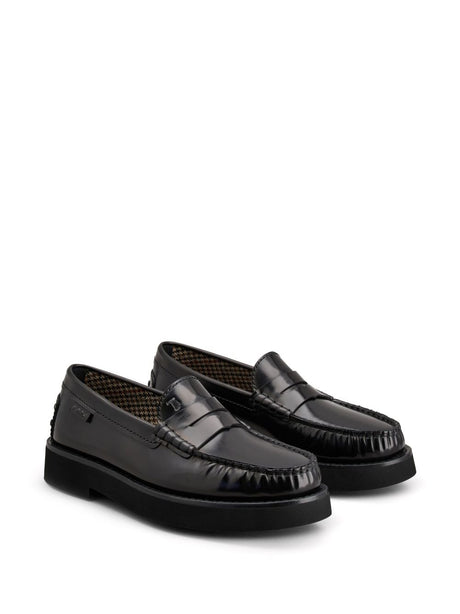 TOD'S Black Leather Moccasins for Men - FW23 Collection