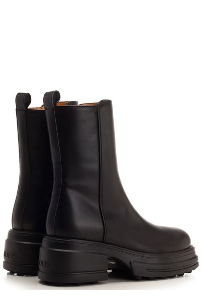 TOD'S Stylish Leather Boots for Women in Black