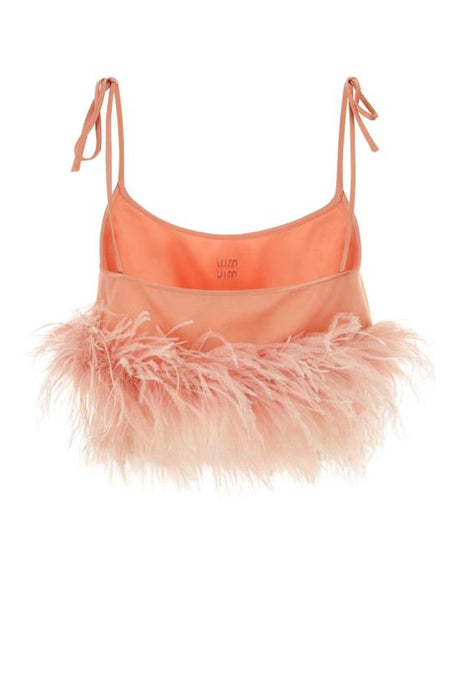 MIU MIU Fashion Forward Pink Top for Women - 24SS Collection