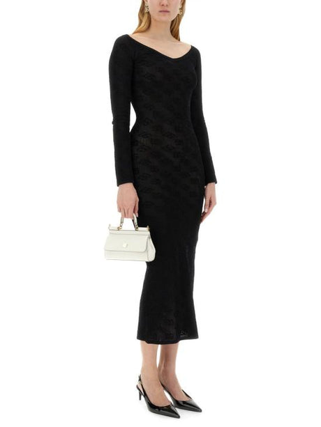 DOLCE & GABBANA Black Short Skirt for Women - 24SS Collection
